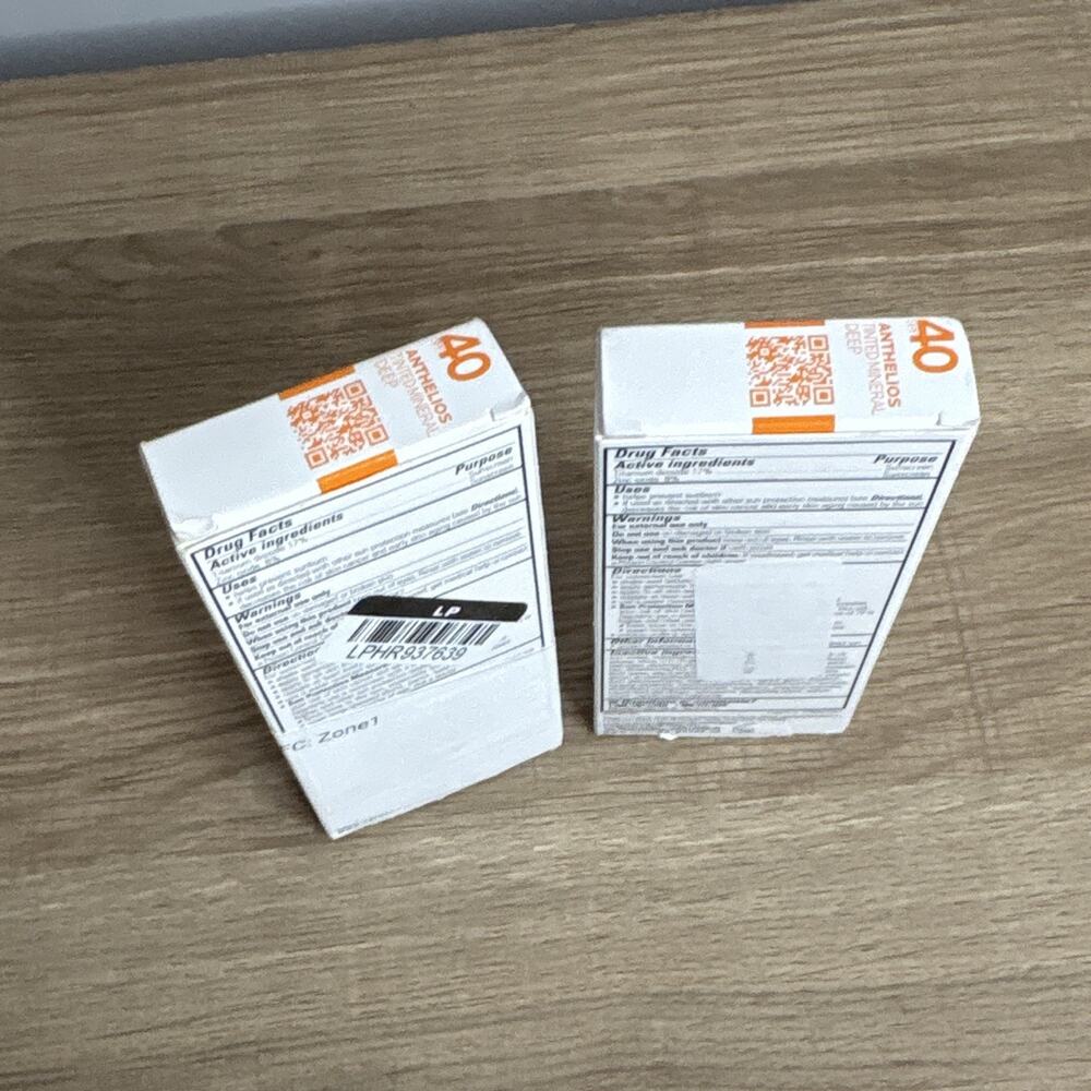 La Roche-Posay Anthelios Tinted Mineral Face Sunscreen Lot of 2 Deep SPF 40 1.7 - Picture 3 of 3